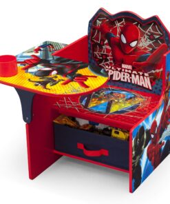 Delta Children Chair Desk With Storage Bin - Greenguard Gold Certified, Spider-Man, Arm Rest, Cushion Availability, Engineered Wood 26 81erSwpdzeL