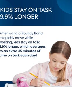 Bouncy Bands Original for Elementary School Chairs (Blue, Pack of 1) Blue 12 81erfc93urL 1