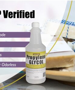 Propylene Glycol Quart - USP Certified Food Grade - Multipurpose Use, Inustrial & Cosmetic 7 81es7HG0gvL