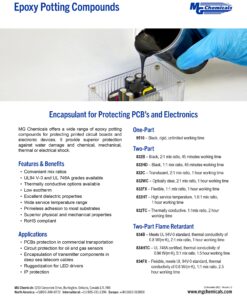 MG Chemicals - 832HT-375ML 832HT High Temperature Black Epoxy Encapsulating and Potting Compound, 11.5 fl. oz 2-Part kit 11.5 fl. oz Kit 10 81esGDwk4xL