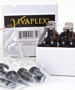 Vivaplex, 6, Amber, 2 oz Glass Bottles, with Black Fine Mist Sprayers 19 81esYJzGoL