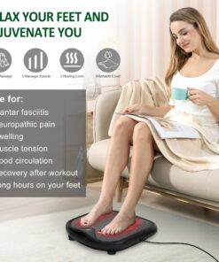 Snailax Shiatsu Foot Massager with Heat- Washable Cover Kneading Foot & Back Massager, Memory Foam Massage Seat Cushion - Back Massager with Heat 11 81esaauTdIL