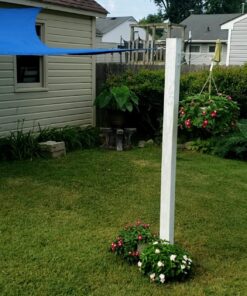 SueSport 16' Oversized Durable Sun Shade Sail Shade Canopy, UV Block Fabric Patio Sail Perfect for Outdoor Patio Garden Swimming Pool in Color Blue, Triangle 16'x16'x16' 8 81esebvaZXL