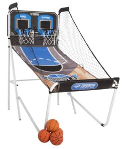 Triumph Sports Big Shot II Double Shootout Basketball Game - LED Scorer - 8 Game Modes - 4 Basketballs , 80.5”L X 47.5”W X 81”H 42 81etLGxyMHL