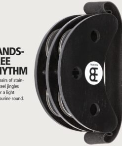 Meinl Percussion Foot Tambourine with Stainless Steel Jingles-NOT Made in China-Accompaniment for Cajon Gigs, 2-Year Warranty, Black (FJS2S-BK) Foot Tap 8 81ethqZZ7UL