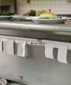 San Jamar Stainless Steel Check Rack, Steel Rack for Commercial Kitchen, 0.75 X 3 X 28 Inches, Silver 8 81euK2vxWEL