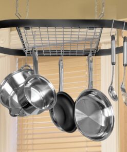 Alternative view of Kinetic Pot, Black with Silver Rack