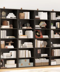 Alternative view of IRONCK Bookshelves and Bookcases Set of 2 Floor Standing 6 Tier Display Storage Shelves 70in Tall Bookcase Home Decor Furniture for Home Office, Living Room, Bed Room Vintage Black 2 Pack