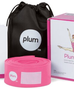 The PlumBand Stretch Band for Dance and Ballet – Colors and Sizes for Kids & Adults – Improve Your Splits, Strength, and Flexibility with Stretching – Printed Instruction Booklet and Travel Bag Rose Pink Small 17 81evU47CBmL