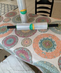 Stretch Film/Wrap with Handles, CreGear 15 Inch x 1000 Feet Shrink Wrap 2 Pack, Industrial Strength Plastic Wrap Roll, Heavy Duty Shrink Film Rolls for Moving Packing Storage Pallet, 60 Gauge, Clear Clear-15*1000*60-2pack 47 81ew5xwyM9L