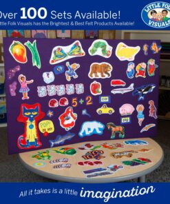 Little Folk Visuals Felt Letters, Alphabet Felt Learning Toy for Kids and Toddlers, Precut ABC Felt Board Figures, 118 Piece Set 9 81ewtpiHtvL