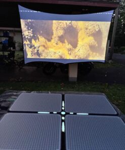 Projector wtih WiFi and Bluetooth 4K Supported - 680ANSI Outdoor Movie Native 1080P Projector with 300" Display & Zoom, MaxAngel Portable Home Theater Video Projector for Phone,TV Stick, PS5, Laptop black 45 81exfUw4y L