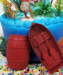 Alternative view of Moana Birthday Cake Topper Set with Moana Figure and Decorative Accessories (Unique Design)