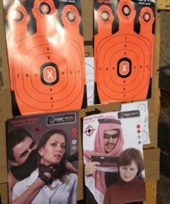 12" X 18" Hostage Targets for Shooting Featuring Photo-Realistic Designs | Bad Guy Paper Targets | Ideal for Law Enforcement Training 40 Pack Hostage 10 Of Each 31 81eyz8 T3lL