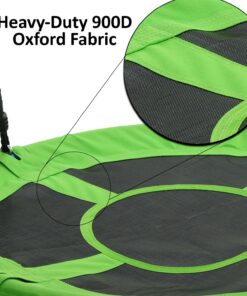 Swinging Monkey Products Giant 40" Saucer Tree Swing, 900D Oxford Fabric, Steel Frame, Simple Installation, Nest Swing (Green) 19 81ezBzuUhoL