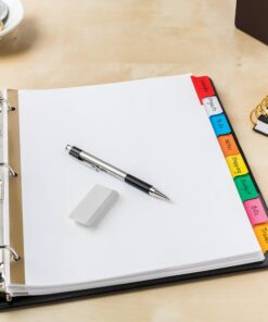 AVERY 8-Tab Binder Dividers, Write & Erase Multicolor Big Tabs, 6 Sets, School Binder Organizers (23079) - 73079 16 81ezEfK6kuL