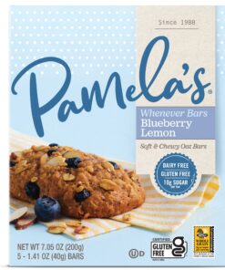 Pamela's Products Gluten Free Whenever Bars, Blueberry Lemon Box, 7.05 Oz, 30 Count, Pack of 6 8 81ezHO6lDNL