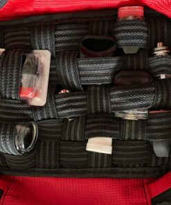 Empty Multi-Functional Carrying case with Non Slip Elastic Bands for Storing RDA RTA Tank and Mod Batteries and Coil Tools and Liquid Bottles(Red) Red 24 81ezUC0tNTL