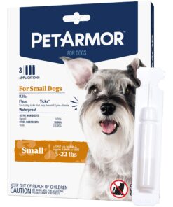 Alternative view of PetArmor for Dogs, Flea and Tick Treatment for Small Dogs (5-22 Pounds), Includes 3 Month Supply of Topical Flea Treatments 3 Count 5-22 lbs