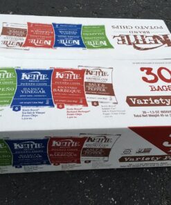 Kettle Brand Potato Chips, Variety Pack, 30 Ct Snack Bags, 1.5 Oz Each Variety Pack 1 1.5 Ounce (Pack of 30) 64 81f NGJMr8L