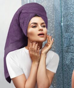 Utopia Towels 8-Piece Premium Towel Set, 2 Bath Towels, 2 Hand Towels, and 4 Wash Cloths, 600 GSM 100% Ring Spun Cotton Highly Absorbent Towels for Bathroom, Gym, Hotel, and Spa (Plum) Plum 23 81f1 CN PHL