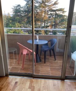 Bare Decor EZ-Floor Interlocking Flooring Tiles in Solid Teak Wood Oiled Finish (Set of 10), Long 9 Slat 10 sq ft 32 81f1XL5oyhL