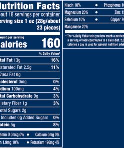 PLANTERS Deluxe Salted Whole Cashews, Party Snacks, Plant-Based Protein 18.25oz (1 Cannister) 1.14 Pound (Pack of 1) 26 81f25mqG4nL