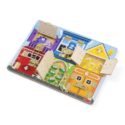 Melissa & Doug Latches Wooden Activity Board Standard Packaging