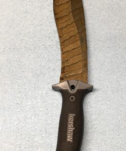 Kershaw Camp 10 Machete, Fixed Blade Knife, 10" 65Mn Carbon Tool Steel Blade, Includes Sheath, Camp Series Machete, Outdoor and Survival Tool,Black 1077 52 81f4nfa6G3L