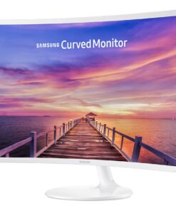 Alternative view of SAMSUNG 32 inch CF391 Curved Monitor (LC32F391FWNXZA) - 1080p, Dual Monitor, Laptop Monitor, Monitor Stand/Riser/Mount Compliant, AMD Freesync, Gaming, HDMI, White