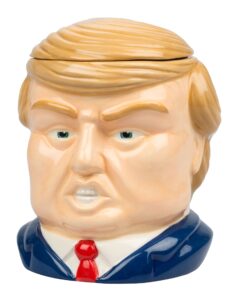 Alternative view of Donald Trump Mug - 16oz Ceramic Coffee Mug with Toupee Lid - Make Coffee Great Again