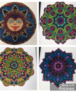 Mandala Coloring Book: 100+ Unique Mandala Designs and Stress Relieving Patterns for Adult Relaxation, Meditation, and Happiness (Magnificent Mandalas) Paperback, Large Print 104 81f8iKN91UL