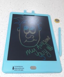 KOKODI LCD Writing Tablet 8.5-Inch Colorful Doodle Board, Electronic Drawing Tablet Drawing Pad for Kids, Educational and Learning Kids Toys Gifts for 3 4 5 6 7 8 Year Old Boys and Girls(Blue) Blue 33 81f9CReBBL