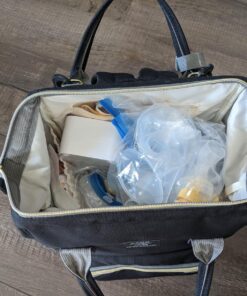 Ticent Diaper Bag Backpack Multifunction Travel Back Pack Large Maternity Nappy Bag Baby Changing Bags with Stroller Straps, Waterproof and Stylish Black 57 81fBOlc48nL