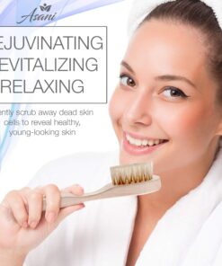 Dry Brushing Body Brush Set with 100% Natural Boar Bristles (Set of 3) | Skin Exfoliating Kit with Long Detachable Back Brush, Contour Body and Face Brushes | Lymphatic Drainage, Cellulite Treatment 25 81fBTyLyQRL