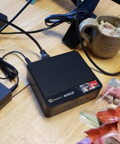 Beelink SER5 Versatile Mini PC, AMD Ryzen 5 5560U(up to 4.0GHz) 6C/12T, Mini Computer 16GB DDR4 RAM 500GB NVME SSD, Mini Desktop Computer 4K@60Hz Triple Screen Display WiFi6 BT5.2 SER5 16G/500G/5560U 36 81fBWJTKNSL