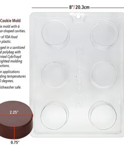 Alternative view of Cybrtrayd Life of the Party Plain Cookie Chocolate Candy Mold in Sealed Protective Poly Bag Imprinted with Copyrighted Cybrtrayd Molding Instructions