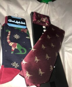 Barry.Wang Fun Animal Ties for Men Designer Handkerchief Cufflink WOVEN Casual Necktie Set A Burgundy Dinasour 30 81fBawbnguL