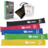 Limm Resistance Loop Exercise Bands - Set of 5 Stretch Bands for Working Out with Instruction Guide & Carry Bag - Elastic Band for Home Workout & Physical Therapy for Women and Men Latex Multicolor Set of 5