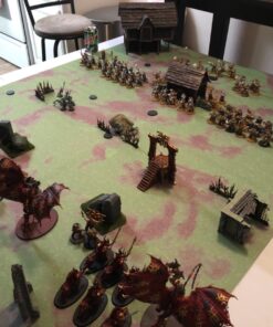 Stratagem 6' x 4' Open Field Grass Terrain Neoprene Tabletop Wargaming Grass Field Battlemat with Carrying Case 31 81fC ZiRSnL