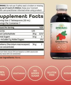 Alternative view of Dynamic Health Pure Cranberry Juice Concentrate, Unsweetened, Natural Antioxidant Support, No Added Sugar, 8 Fl oz 8 Fl Oz (Pack of 1)