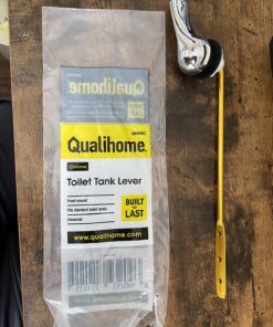 Qualihome Toilet Handle Lever Flush Replacement, Front Mount, Chrome, Universal Fitting Chrome Polished 47 81fCsDlgBdL