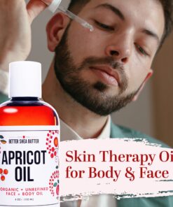 Alternative view of Better Shea Butter Organic Apricot Oil | 100% Pure, Cold Presssed | Massage Oil for Body and Face | Oil for Sensitive Skin | 4 oz