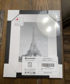 upsimples 8x10 Picture Frame, Display Pictures 5x7 with Mat or 8x10 Without Mat, Wall Hanging Photo Frame, Black, 1 Pack 34 81fFRQBekOL