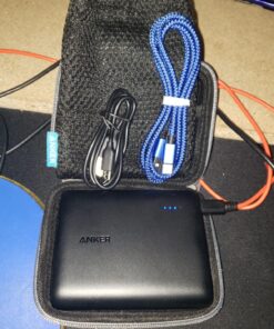 Hermitshell Hard EVA Travel Silver Case Fits Anker PowerCore 13000 Portable Charger - Compact 13000mAh 2-Port Ultra Portable Phone Charger Power Bank 19 81fFug6g6L