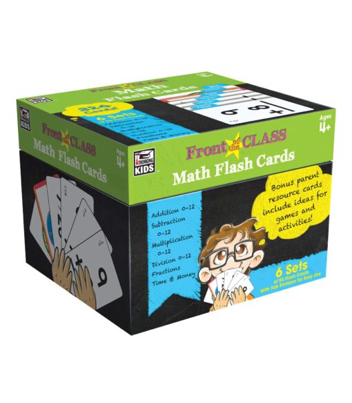 Carson Dellosa - Math Flash Cards - Full Sets for Addition, Subtraction, Multiplication, Division, Fractions, Time & Money, 300+ Cards, Pre K - 3