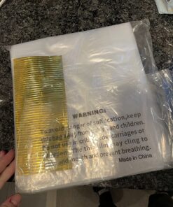 Bread Bags with Ties, Reusable, 100 Clear Bags and 100 Ties Standard Thickness 42 81fISIWo3PL