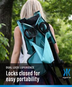 Kijaro XXL Dual Lock Portable Camping Chair - Supports Up to 400lbs - Enjoy The Outdoors in a Versatile Folding Chair, Sports Chair, Outdoor Chair & Lawn Chair Cayman Blue Iguana 15 81fIb GKKsL 3