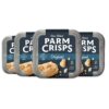 ParmCrisps - Original Cheese Parm Crisps, Made Simply with 100% REAL Parmesan Cheese |Healthy Keto Snacks, Low Carb, High Protein, Gluten Free, Oven Baked, Keto-Friendly| 3oz (Pack of 4) 10 81fJT6JI5cL