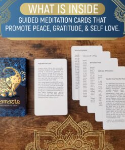 Namaste Stress Reducing Cards - Self Care Cards, Anxiety and Stress Relief Gifts, Mindfulness & Meditation Cards, Mindful gifts for Women - MSS Inc 28 81fKQCOpVLL